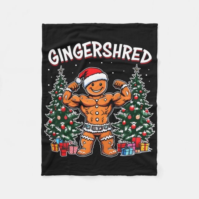 Cobertor De Velo Gingershred Funny Gingerbird Man Gym (Frente)