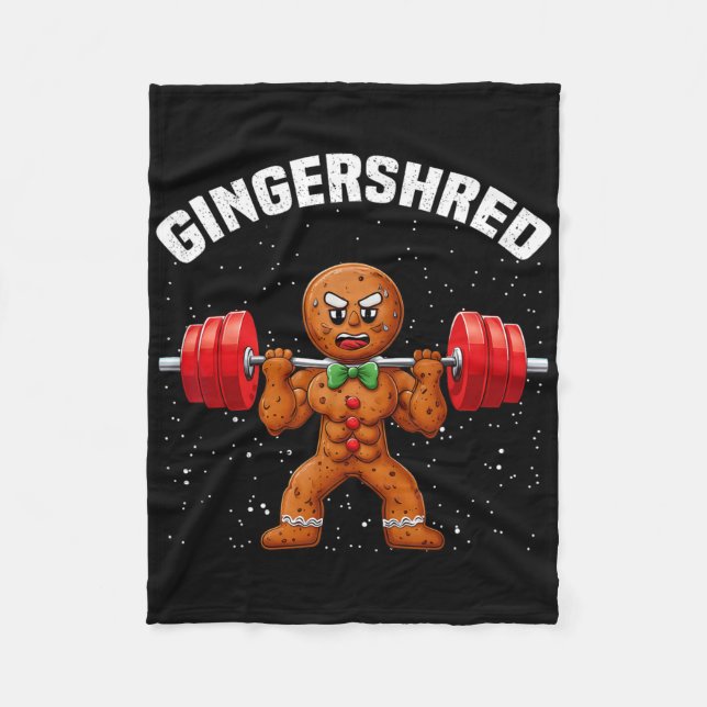 Cobertor De Velo Gingershred Funny Gingerbird Man Gym (Frente)
