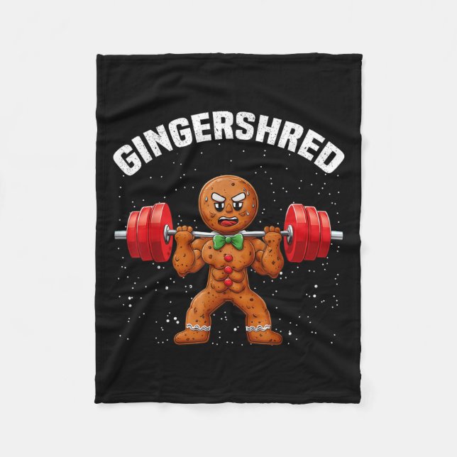 Cobertor De Velo Gingershred Funny Gingerbird Man Gym (Frente)