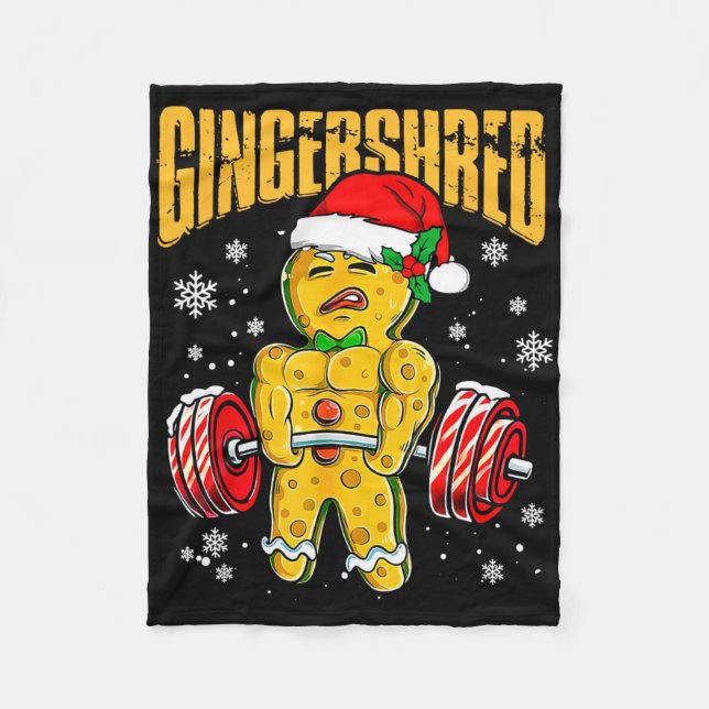 Cobertor De Velo Gingershred Funny Gingerbird Man Gym (Frente)