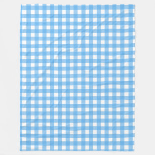 Cobertor De Velo Gingham azul