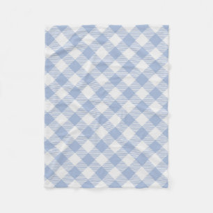 Cobertor De Velo Gingham Clássico Azul Verificado