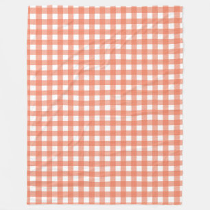Cobertor De Velo Gingham laranja