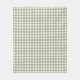 Cobertor De Velo Gingham Quase Acordado - Xadrez às margens do rio.