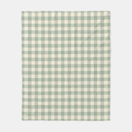 Cobertor De Velo Gingham Quase Acordado - Xadrez às margens do rio.