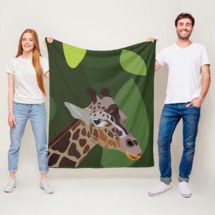 Cobertor De Velo Girafa Animal Girafa