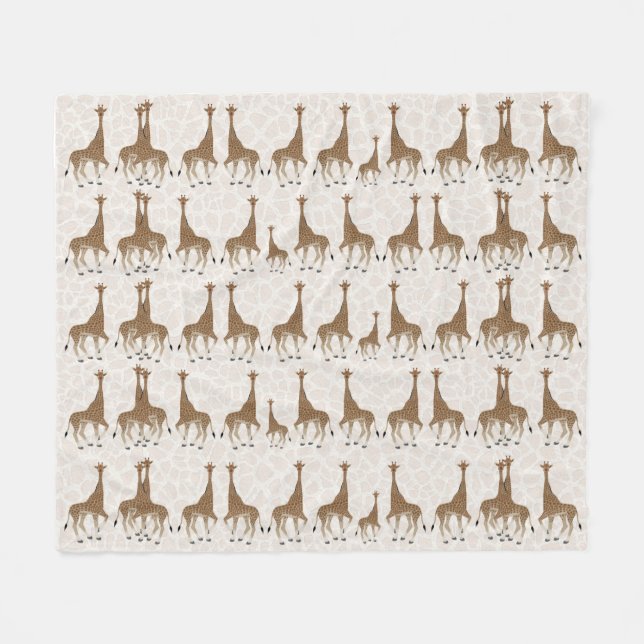 Cobertor De Velo Giraffe Fleece Blanket (Frente (Horizontal))