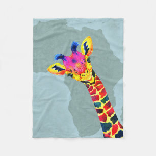 Cobertor De Velo Giraffe Lover Baby Giraffe Peekaboo