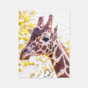 Cobertor De Velo Giraffe Portrait