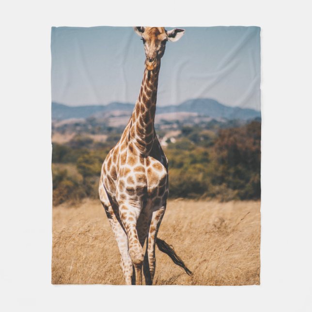COBERTOR DE VELO GIRAFFE RODADA POR GRAMA MARCADA (Frente)