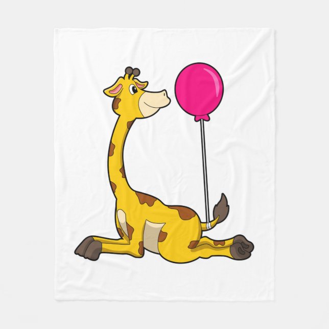 Cobertor De Velo Giraffe with Balloon (Frente)