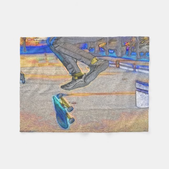 Cobertor De Velo Girando o convés - Truque de skate (Frente (Horizontal))