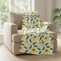 Girassol Amarelo Verde Aquarela Flor Silvestre
