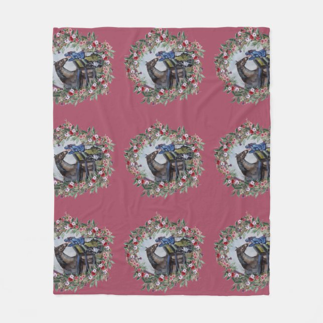 Cobertor De Velo girl with jamie flowersWrapping Paper (Frente)