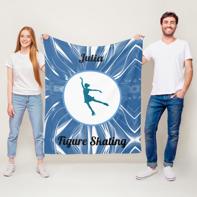 Cobertor De Velo Girls Figure Skating Fleece Blanket (In Situ)