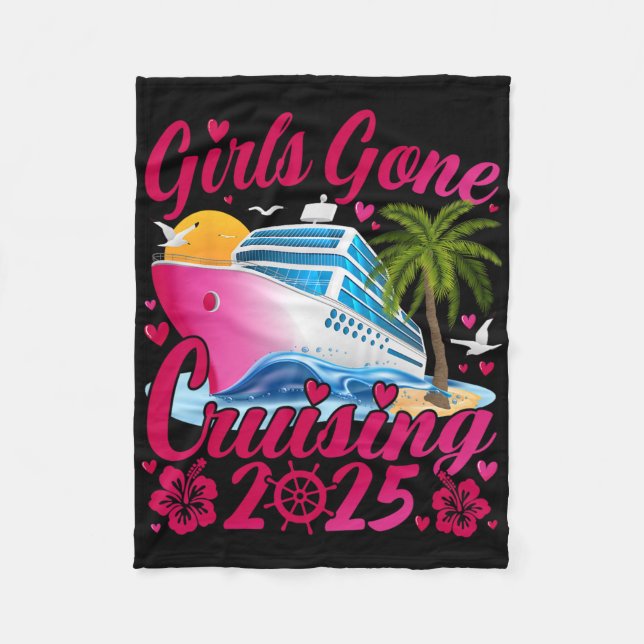 Cobertor De Velo Girls Gone Cruising 2025 Women Cruise Vacation  (Frente)