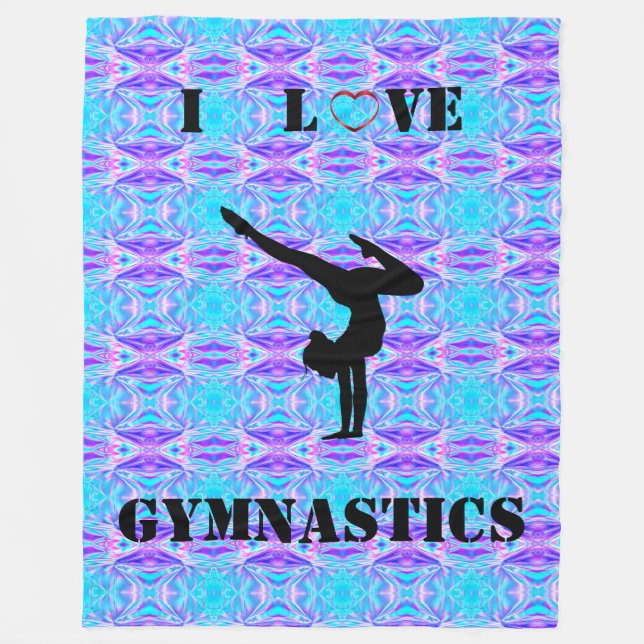 Cobertor De Velo Girls Gymnastics Blanket (Frente)
