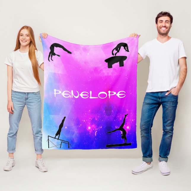 Cobertor De Velo Girls Gymnastics Events Abstrato Blanket (In Situ)