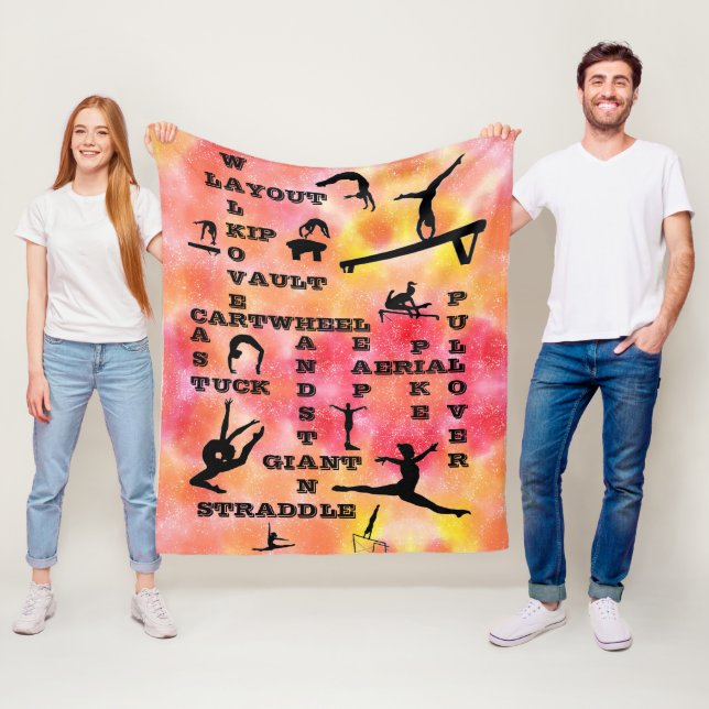 Cobertor De Velo Girls Gymnastics Habilita Cruzadas Bright Sunrise (In Situ)