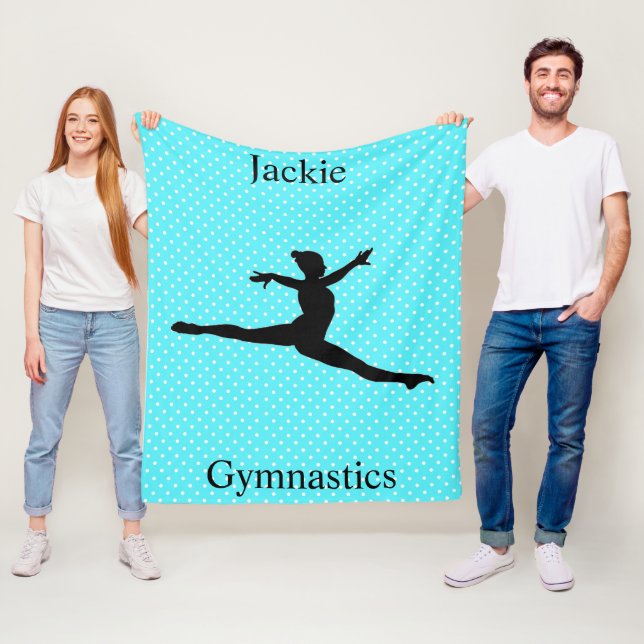 Cobertor De Velo Girls Gymnastics Switch Leap Bolinhas (In Situ)