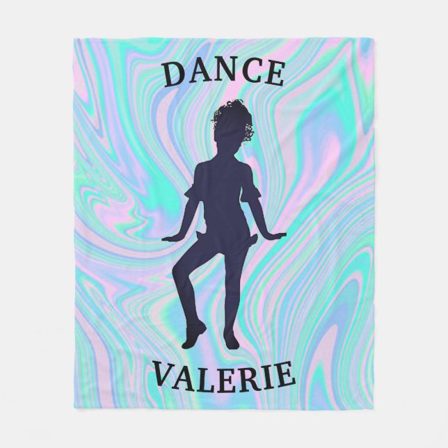 Cobertor De Velo Girls Holographic Dance Fleece Blanket (Frente)