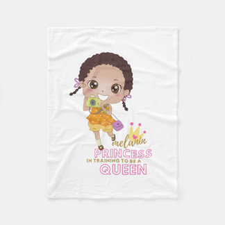 Cobertor De Velo Girls MELANIN Princess Em Formação Para Ser Rainha