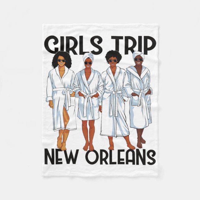 Cobertor De Velo Girls Trip 2025 New Orleans Black Melanin Women Sp (Frente)