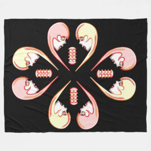 Cobertor De Velo Girly BFF Karaoke Love Heart