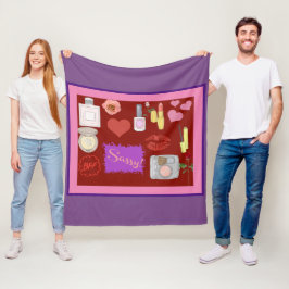 Cobertor De Velo Girly Girl Fleece Blanket