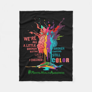 Cobertor De Velo Giz Crayons Quebrados Ainda Colorem a Consciência