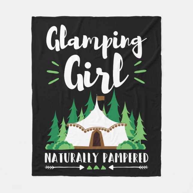 Cobertor De Velo Glamping Girl Pampered (Frente)