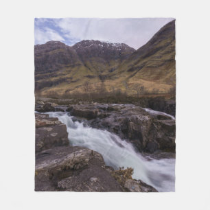 Cobertor De Velo Glencoe Coe River Waterfall Fleece Blanket