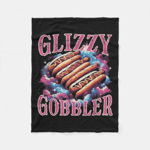 Cobertor De Velo Glizzy Gobbler Hotdog Engraçado Comida Homens Mulh