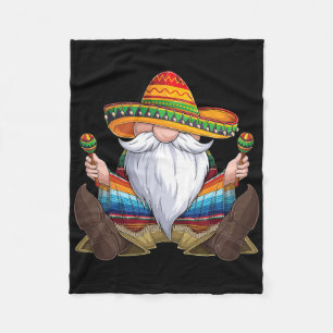 Cobertor De Velo Gnomo Mexicano Cinco de Mayo Serape Poncho Men Wom