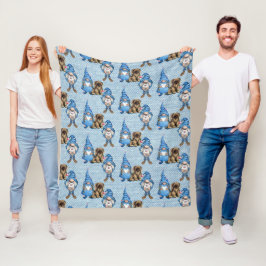 Cobertor De Velo Gnomos de Pequena Cana-de-Água