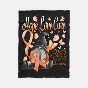 Cobertor De Velo Gnomos Rsd Crps Conscientização Esperança Amor Cur
