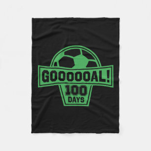 Cobertor De Velo Goal! 100 Dias De Futebol Escolar 100º Dia Da Esco