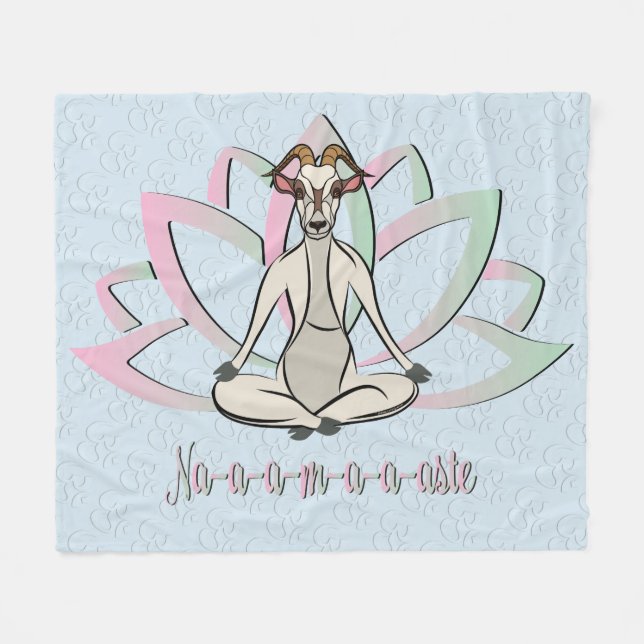 Cobertor De Velo GOAT YOGA | Namaste GetYerGoat™ (Frente (Horizontal))