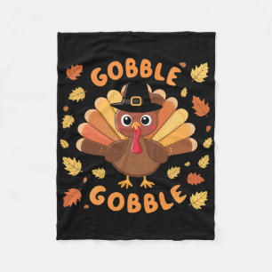 Cobertor De Velo Gobble Turquia Ação de Graças Queda Colheita de ou