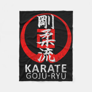 Cobertor De Velo Goju Ryu Karate Símbolo Kanji Japão Arte Marcial V