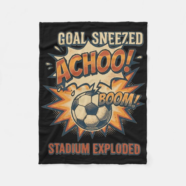 Cobertor De Velo Gol Espirrado – Estádio Explodiu Meme Engraçado de (Frente)