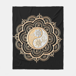 Cobertor De Velo Gold & Silver Mandala