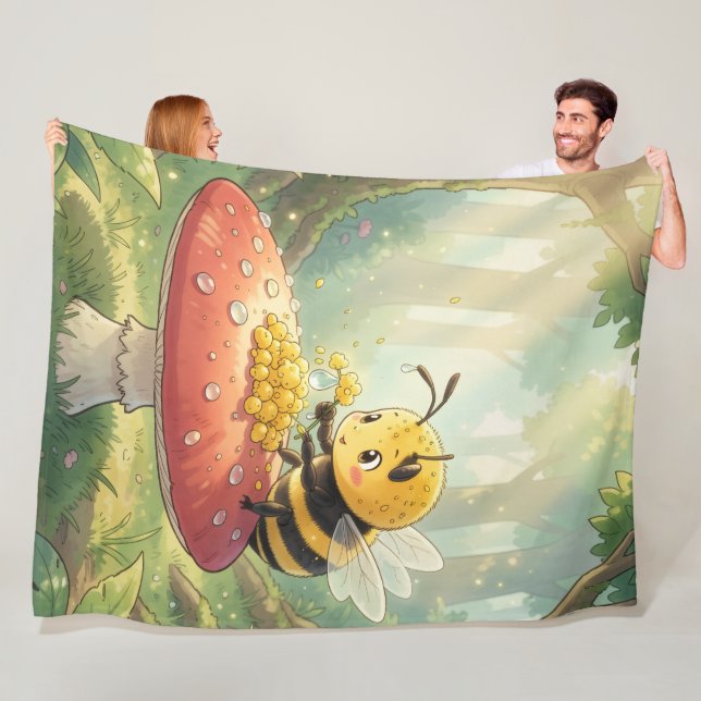 Cobertor De Velo Golden Bumblebee in Bloom Dance.2 (In Situ)