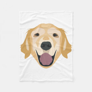 Cobertor De Velo Golden retriever da ilustração