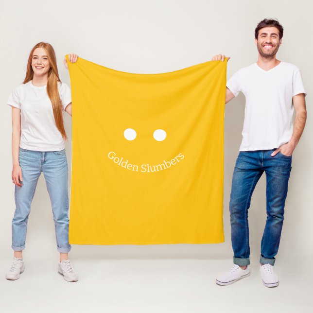 Cobertor De Velo "Golden Slumbers" Fleece Blanket (In Situ)