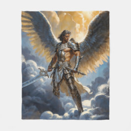 Cobertor De Velo Golden Warrior of Heaven Archangel Michael