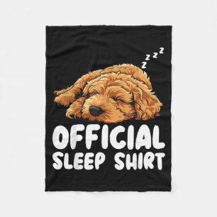 Cobertor De Velo Goldendoodle Doodle Cachorro Dormindo Piada Sono