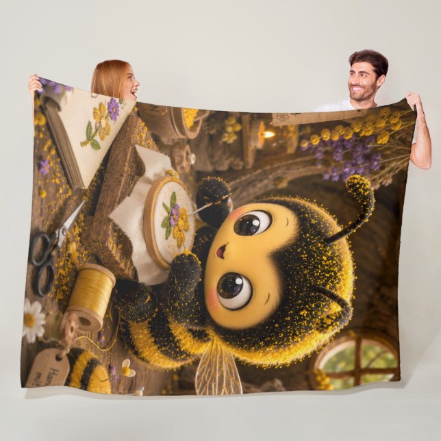 Cobertor De Velo Goldene Hummel im Blütentanz.11 (In Situ)