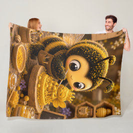 Cobertor De Velo Goldene Hummel im Blütentanz.12