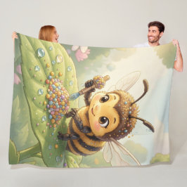 Cobertor De Velo Goldene Hummel im Blütentanz.2